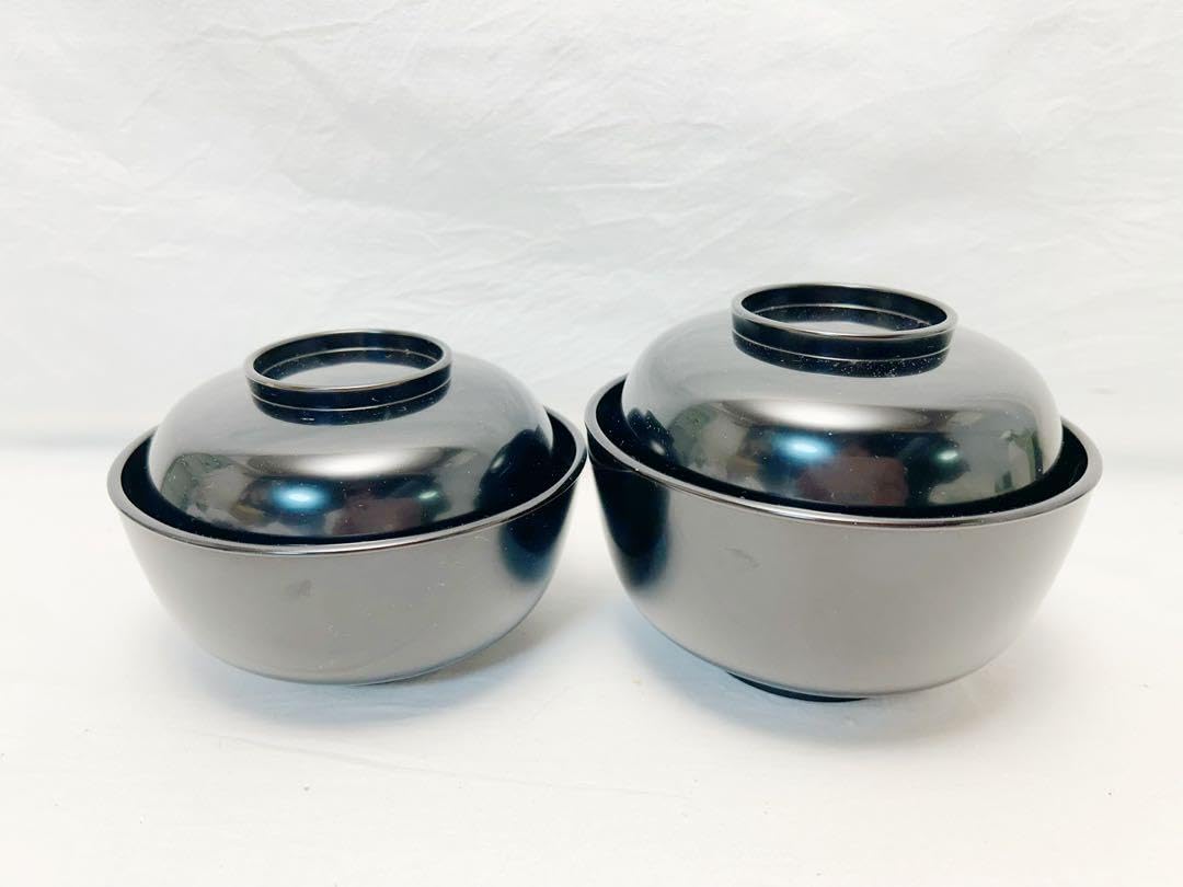 Amazon.co.jp: 懐石道具 木製 黑真塗 四つ椀 小丸椀 5客揃 元箱