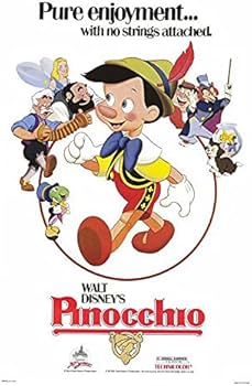 Amazon.co.jp: 壁の装飾 『ピノキオ』（1940）-1 映画ポスター 帆布