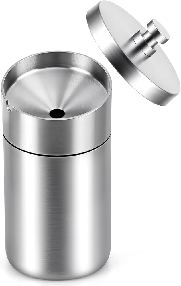 Amazon.co.jp: TongWey 灰皿 蓋付き 車 卓上 屋外 屋内 大サイズ 大