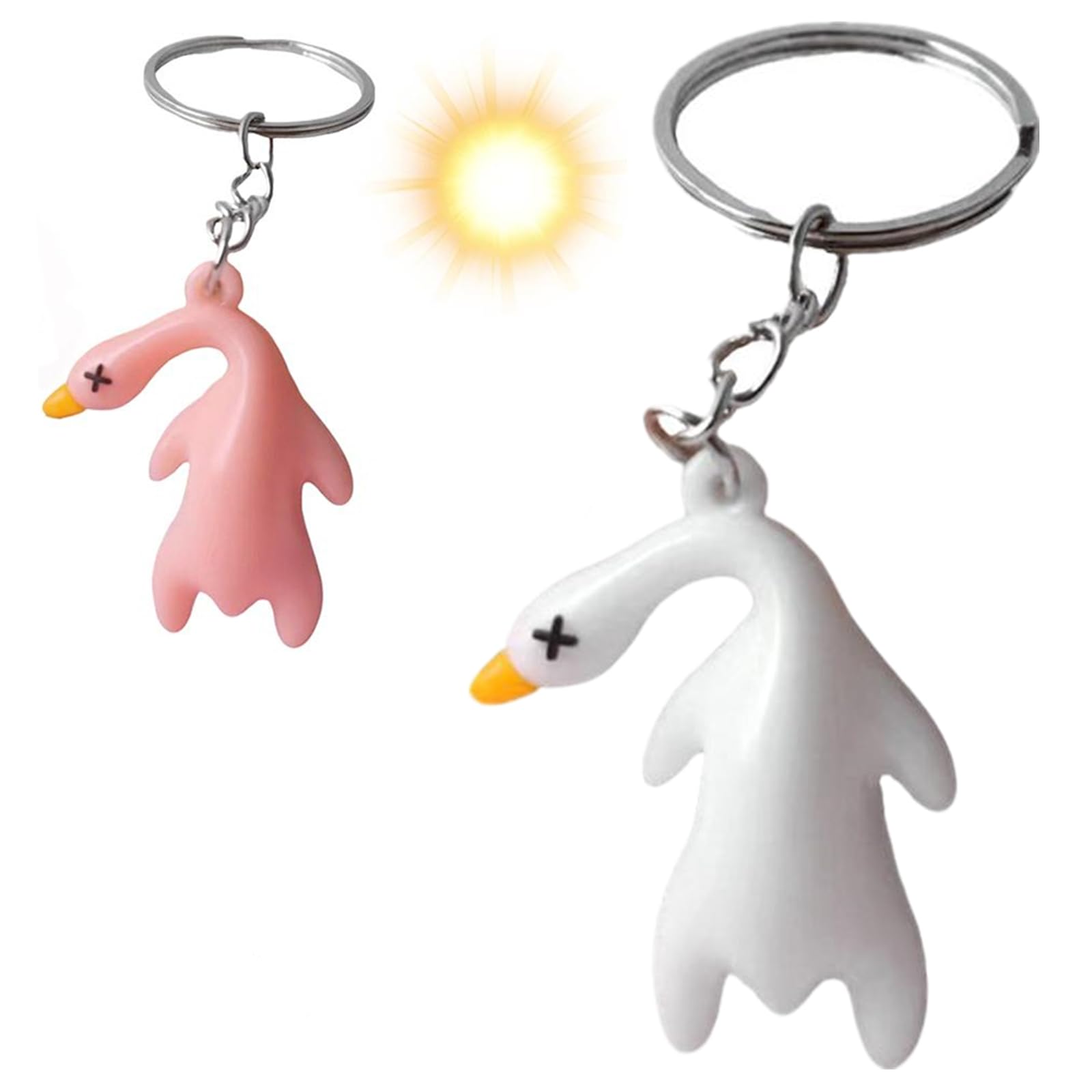 Amazon.co.jp: Shnmersy 色が変わるローストダック キーホルダー