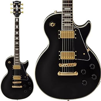 Amazon | BUSKER'S BLC300 BK レスポールカスタム ブラック 黒 エレキ