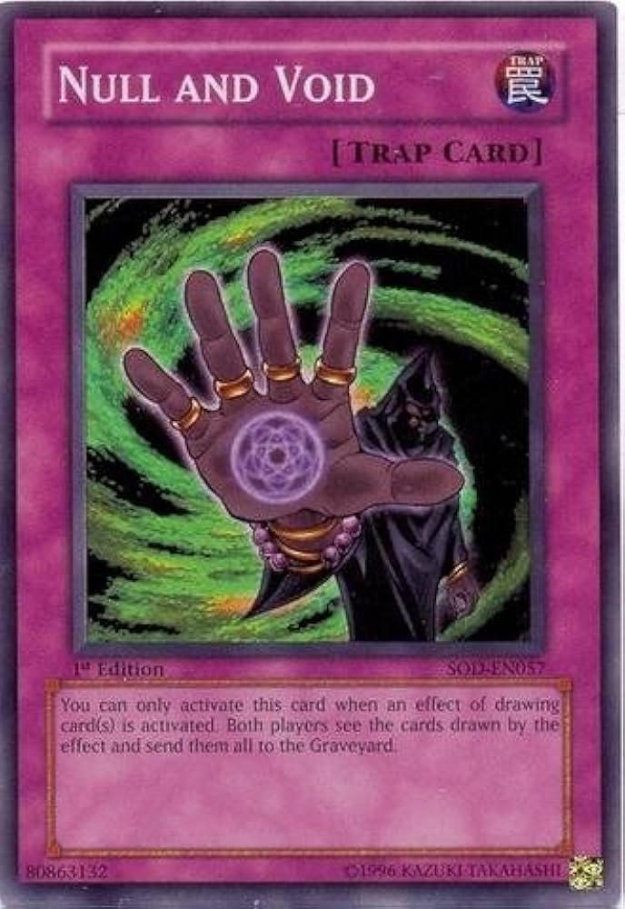 Amazon.com: Yu-Gi-Oh! - Null and Void (SOD-EN057) - Soul of The