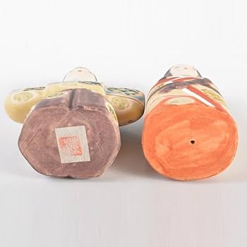 Amazon | 日展作家 北岡秀雄作 北秀窯 伝之雛 茜 立雛 雛人形 共箱 N