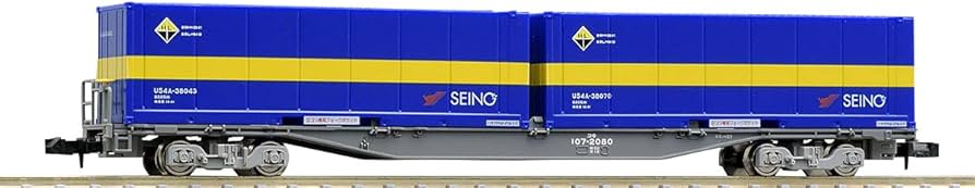 Amazon | TOMIX Nゲージ コキ107形 増備型 ・ 西濃運輸コンテナ付 8731