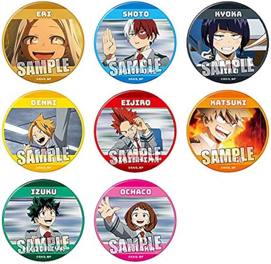 Amazon.co.jp: 僕のヒーローアカデミア トレーディングマット缶バッジ