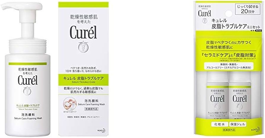 Amazon | [キュレル] 【セット買い】 皮脂トラブルケア泡洗顔料 150ml