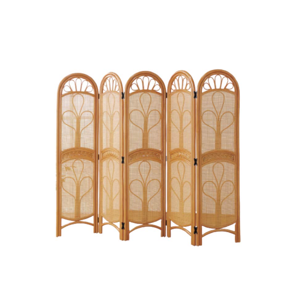 Amazon｜籐製 天然籐 ラタン スクリーン 衝立 つい立 パーテーション 5