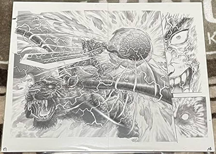 Amazon.co.jp: 大ベルセルク展 ベルセルク Berserk 複製原稿 原画 P