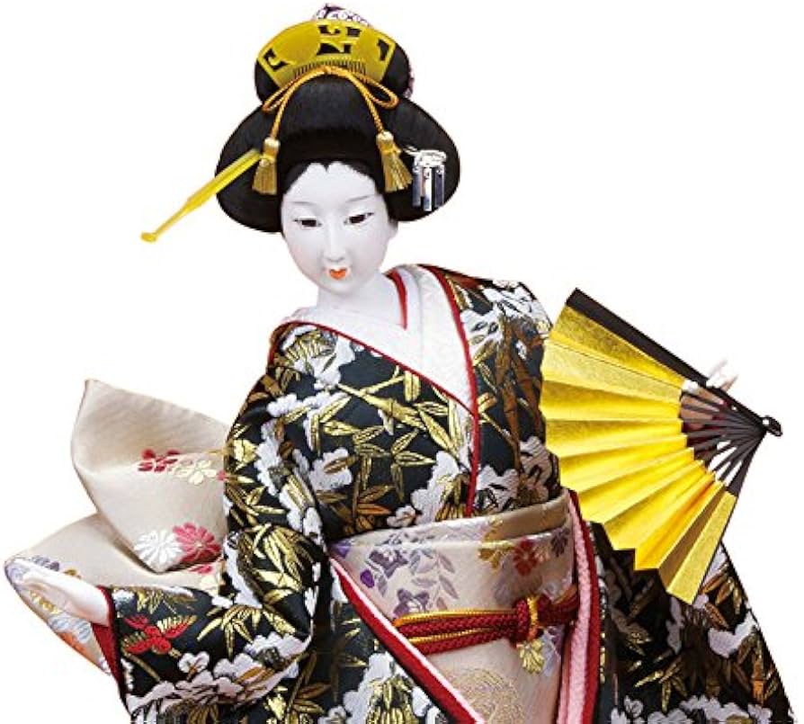 Amazon | 日本人形 尾山人形 人形単品 寿喜代作 末広 金らん 12号 sk