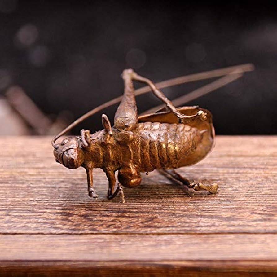 Amazon.co.jp: 純銅銅クリケット銅バッタで作られた手作りの小さな