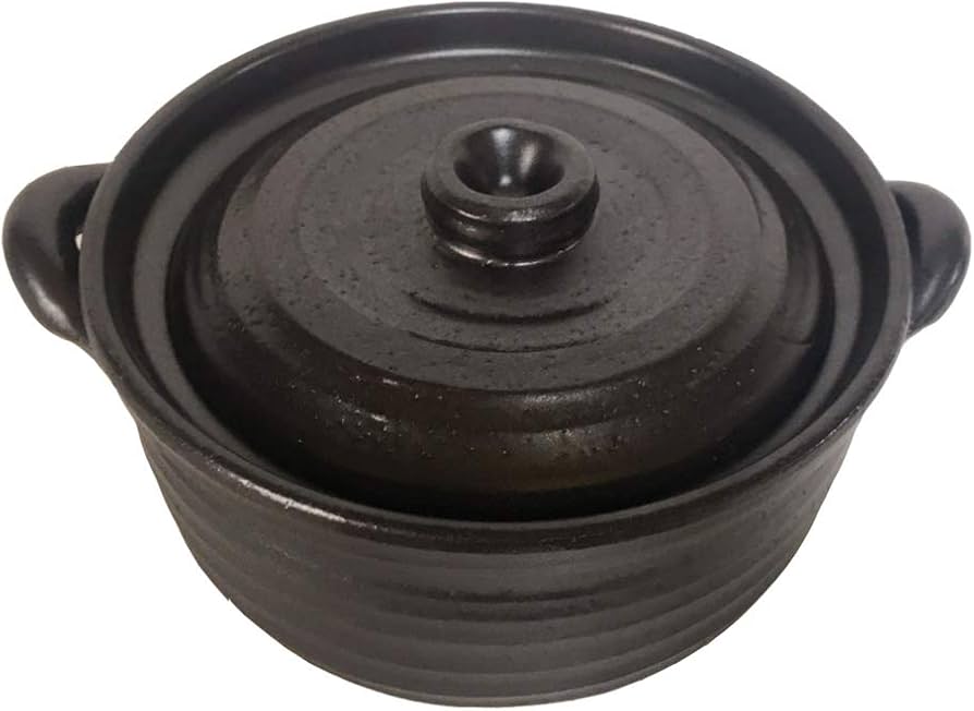 Amazon | IH対応土鍋 IHマルチ炊飯鍋 4合炊飯鍋（二重蓋） | 萬古焼