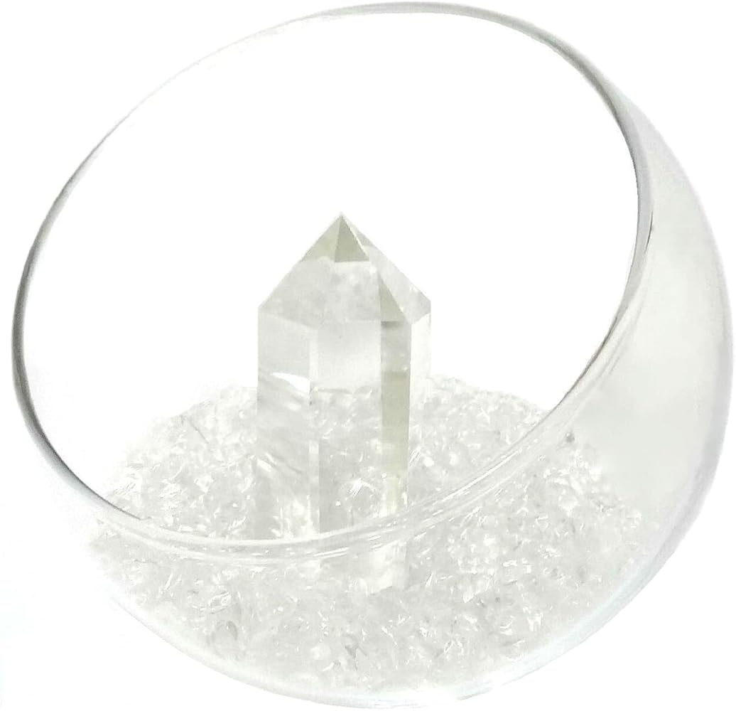 Amazon.co.jp: クリスタルエナジー浄化セット（天然水晶柱+天然水晶