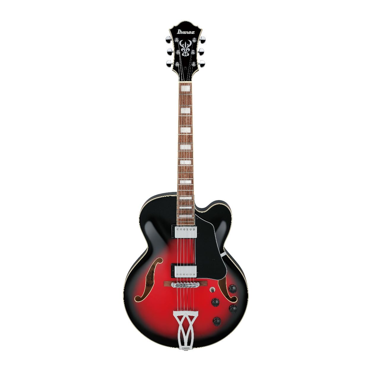 Amazon.com: Ibanez Artcore AF75 Hollowbody - Transparent Red