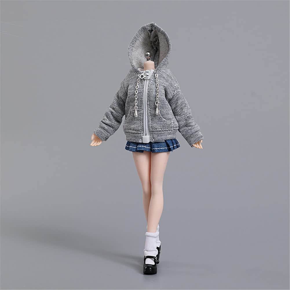 Amazon.co.jp: 1/12スケール素体服セットジッパーパーカー Tシャツ