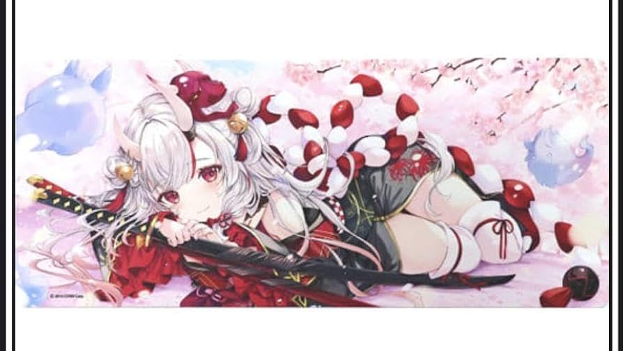 Amazon.co.jp: ワイドラバーマット 百鬼あやめ 活動4周年記念 : ホーム