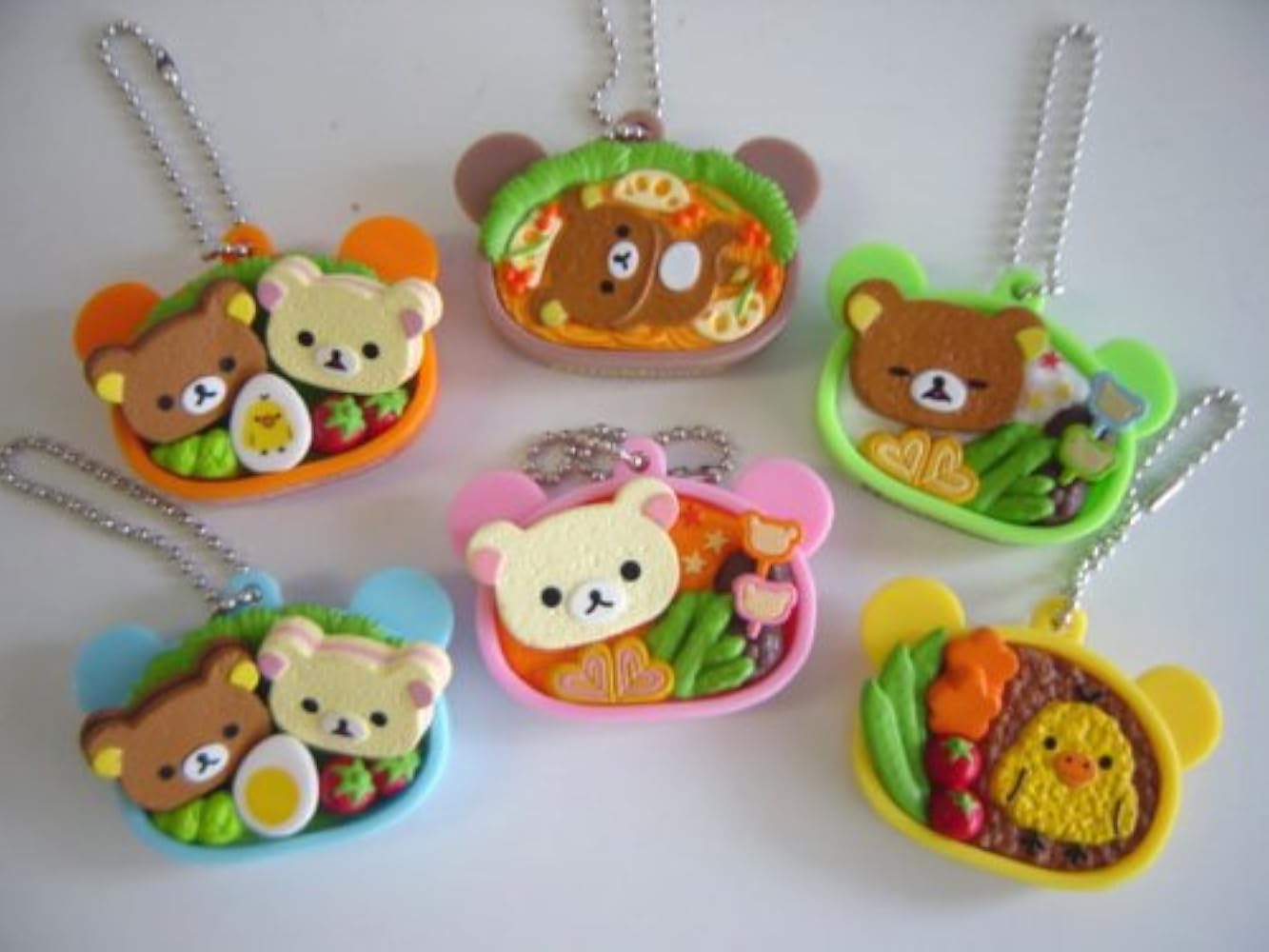 Amazon.co.jp: リラックマ お弁当マスコット キーチェーン レア入6種