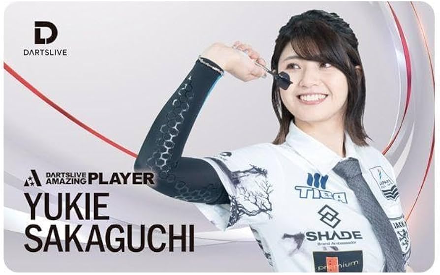 Amazon.co.jp: ダーツライブカードPLAYER GOODS第四弾坂口優希恵選手