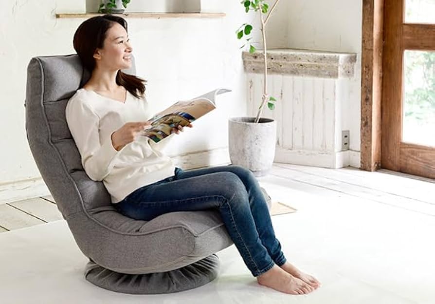 Amazon｜座椅子 回転 もこもこ 回転座椅子 椅子 イス いす チェア 回転