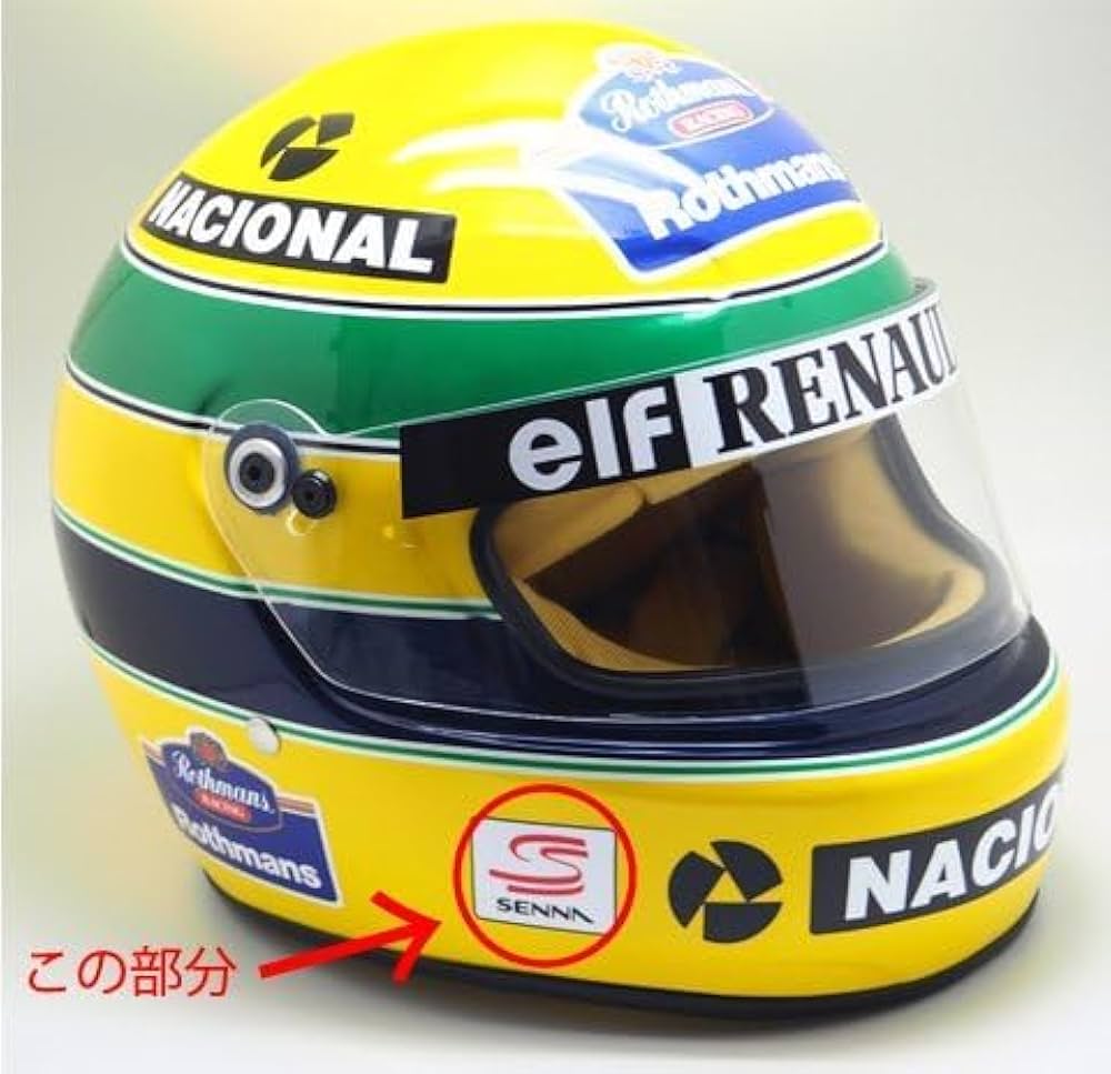 Amazon | アイルトン セナ ヘルメットロゴ 1994年 Williams