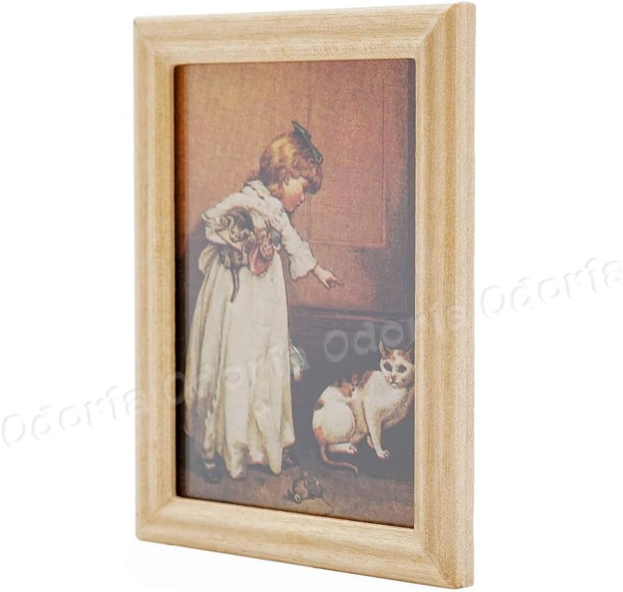 Amazon.co.jp: Odoria 1/12 ミニチュア 絵画 額縁 ドールハウス 小物