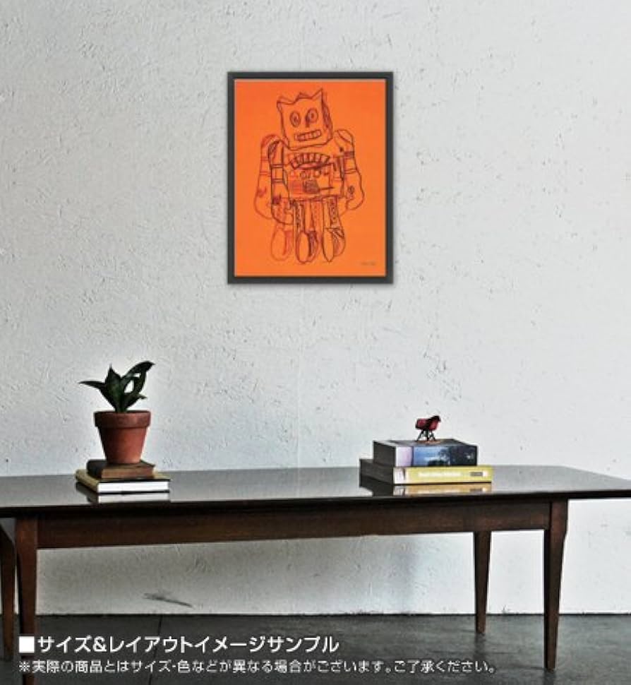 Amazon.co.jp: ポスター アンディ ウォーホル Robot (Orange) 額装品