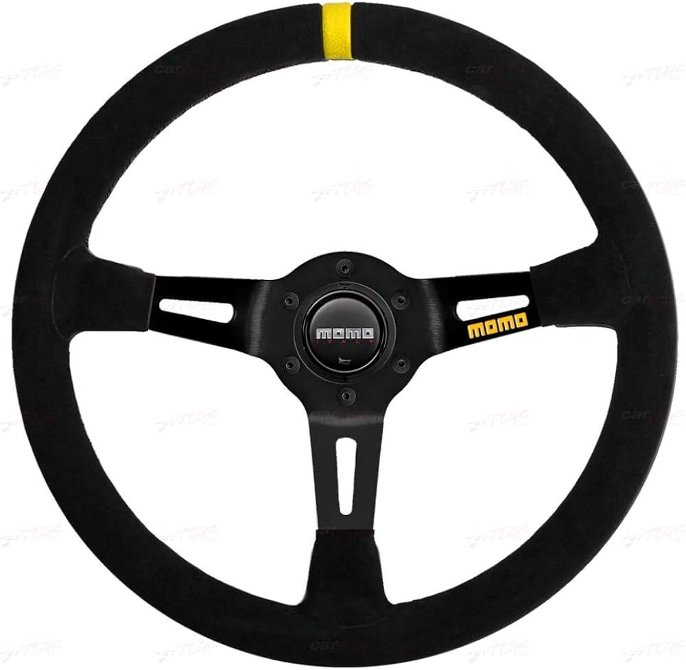 MOMO Motorsport MOD. 08 Racing Steering Wheel Black Suede Grip