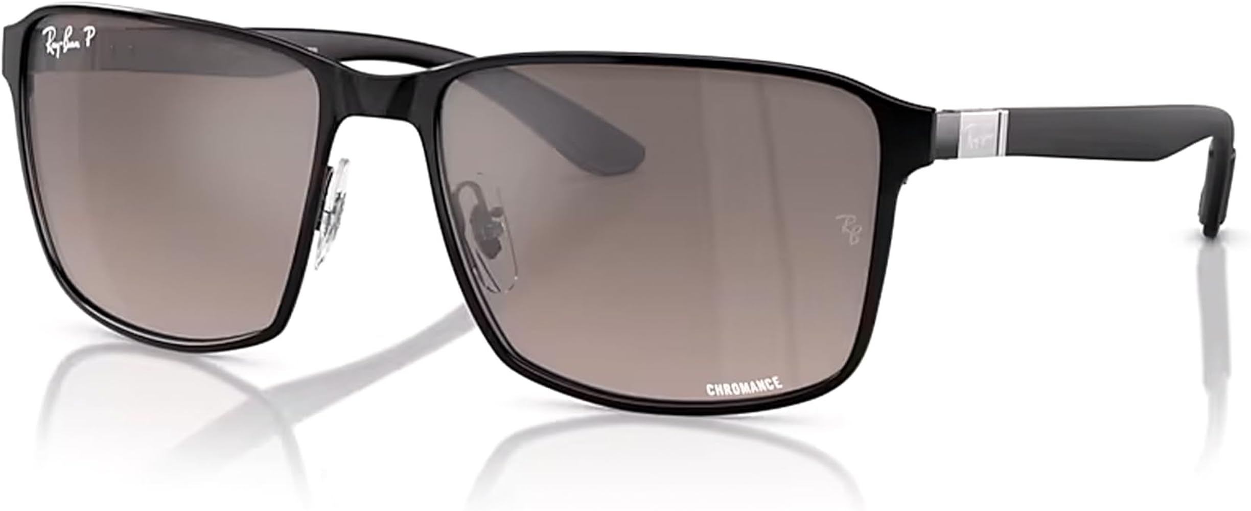 Amazon.com: Ray-Ban RB3721CH 186/5J 59MM Black on Black/Plastic