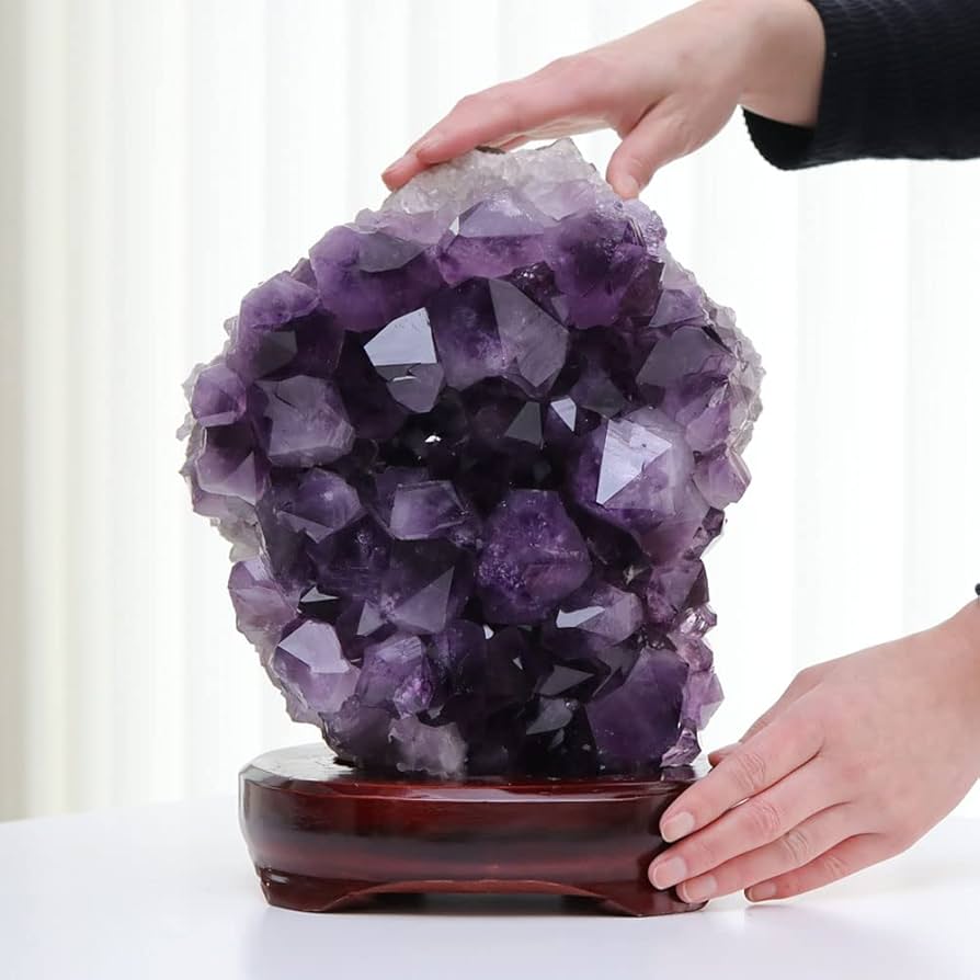 Amazon.co.jp: 念珠ドットコム 特大 アメジスト クラスター 約10.33