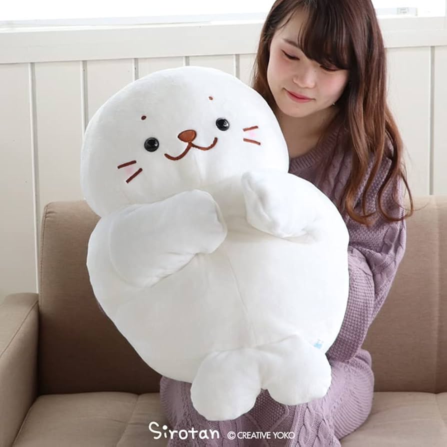 Amazon.co.jp: しろたん パペぐるみ 55cm 両手用 パペット ぬいぐるみ