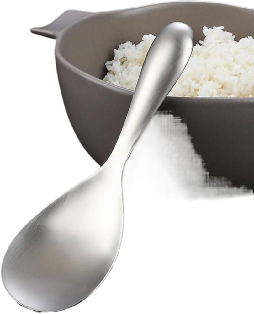 Amazon.com: 304不锈钢饭勺大调羹厨房盛饭勺子Stainless Steel Long