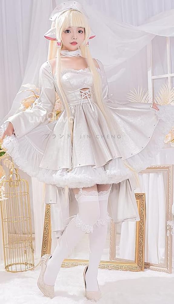 Amazon | [jun xiang] ちょびっツ ちぃ Chobits 天使 コスプレ 衣装+髪