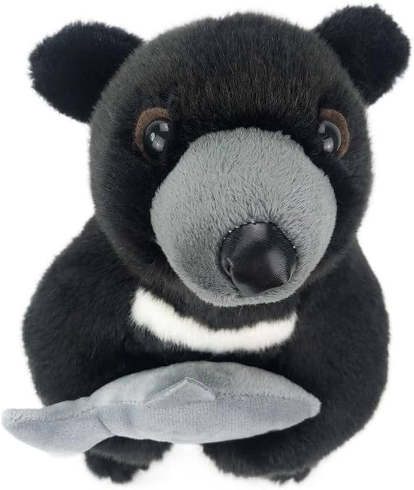 Amazon.co.jp: シミュレーションツキノワグマぬいぐるみかわいいクマ