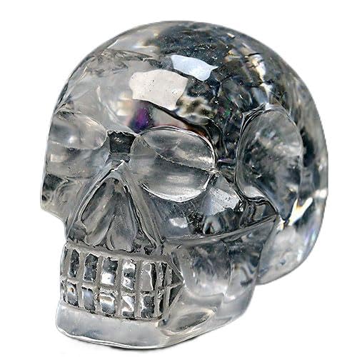 Amazon | 入手困難 極上品質 超透明 水晶 ドクロ クリスタルスカル 虹