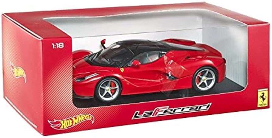 Amazon.com: Hot Wheels Elite Heritage LaFerrari, Red Vehicle (1:18