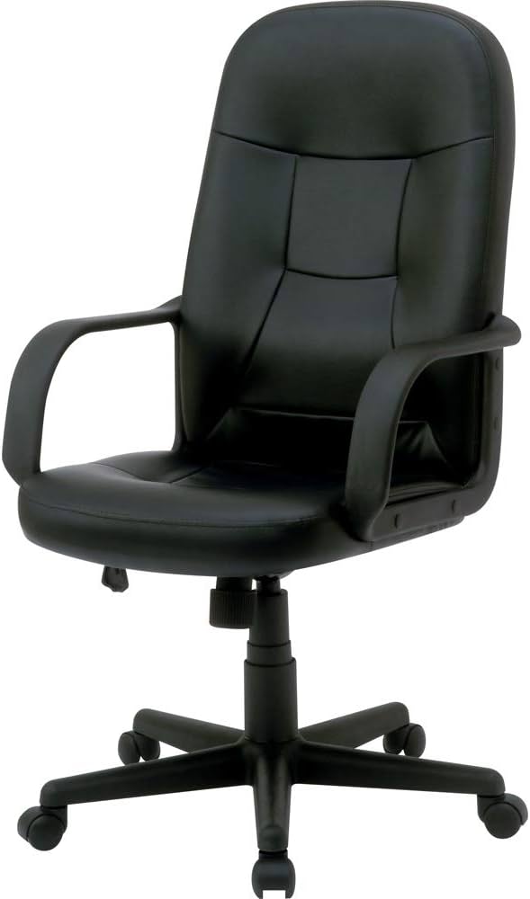 Amazon | ナカバヤシ OAレザーチェア ハイバック ブラック CCL-002D