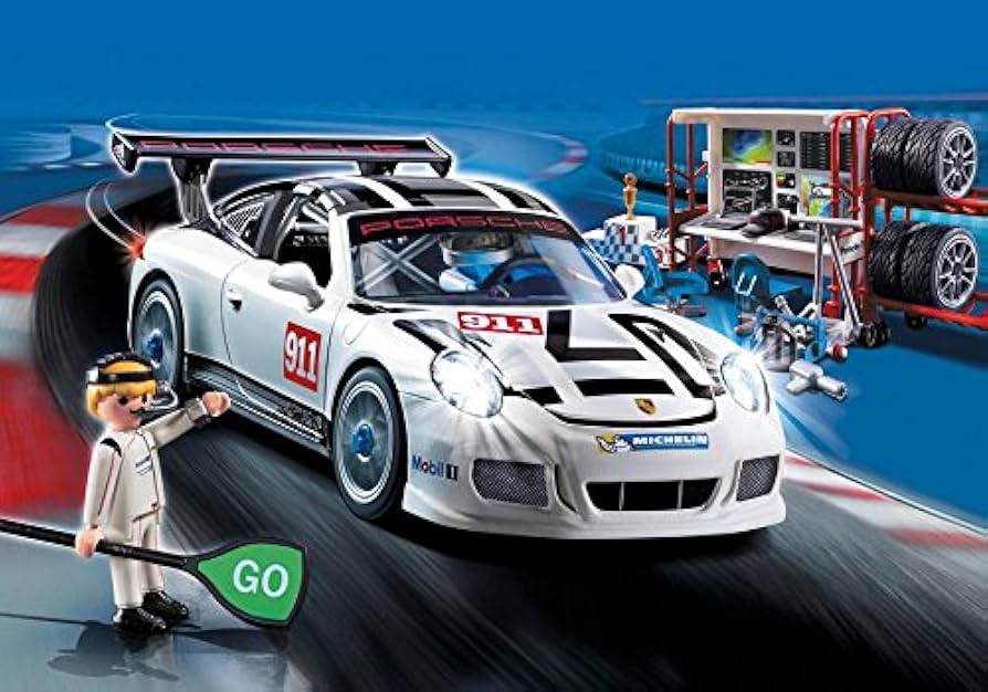 Amazon.com: PLAYMOBIL Porsche 911 Gt3 Cup Building Set : Toys & Games