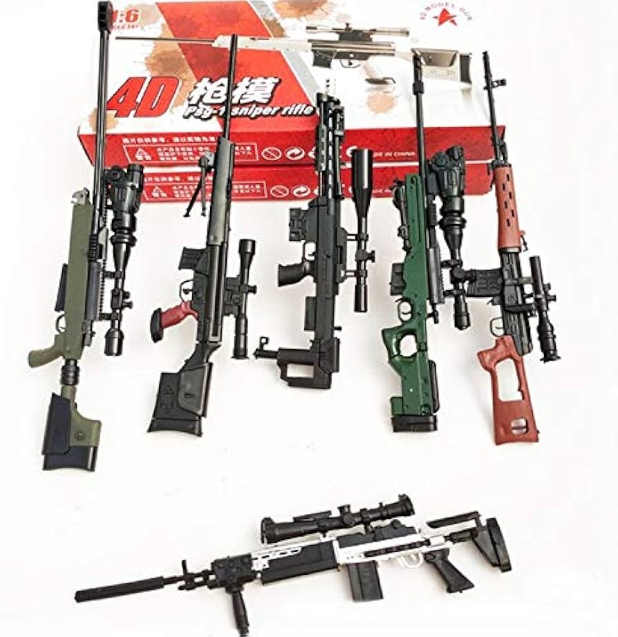 Amazon | 1/6スケール スナイパーライフル 6点セット 色分け済み