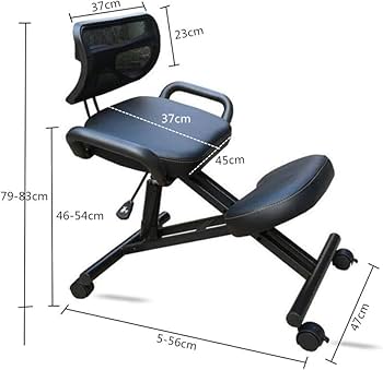 Amazon.co.jp: バランスチェア ガス圧昇降 背もたれ付 腰痛対策 大人用