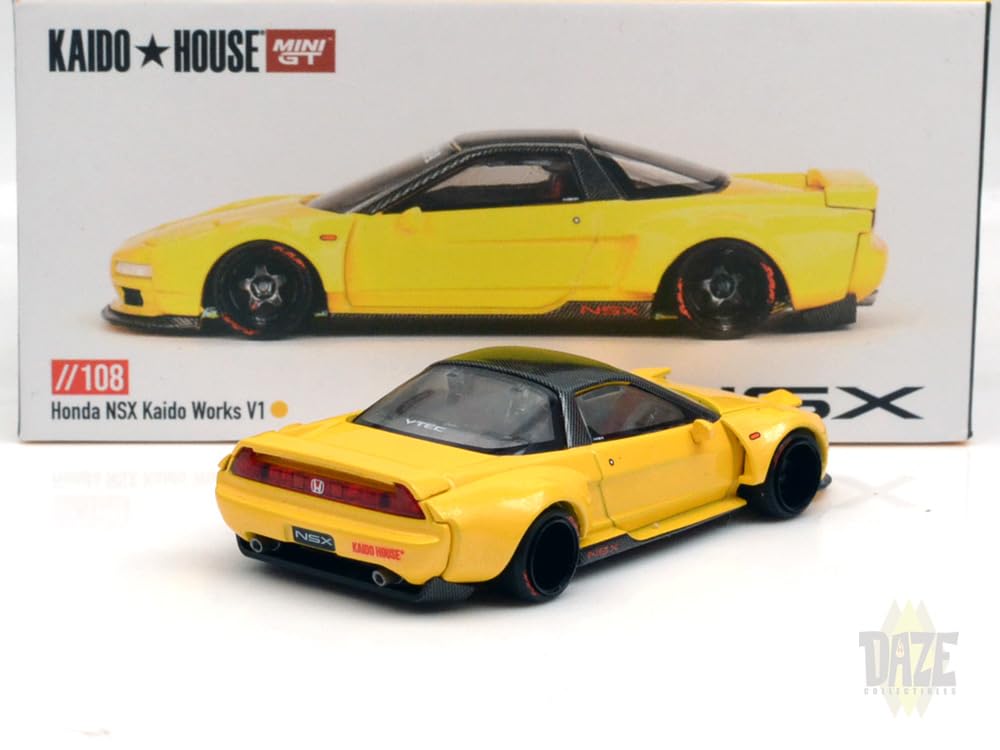 Amazon.co.jp: MINI GT KAIDO HOUSE - NSX WORKS V1 (YELLOW) 街道は