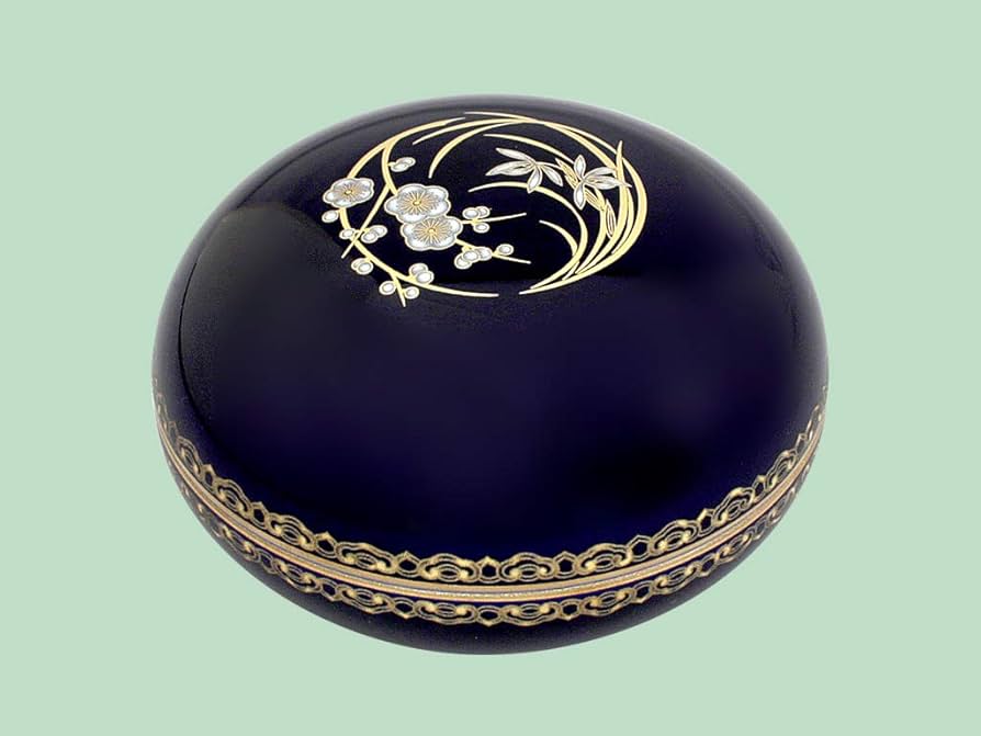 Amazon.co.jp: 香蘭社 ルリ金彩梅春蘭 ボンボニエール R3005-QJ