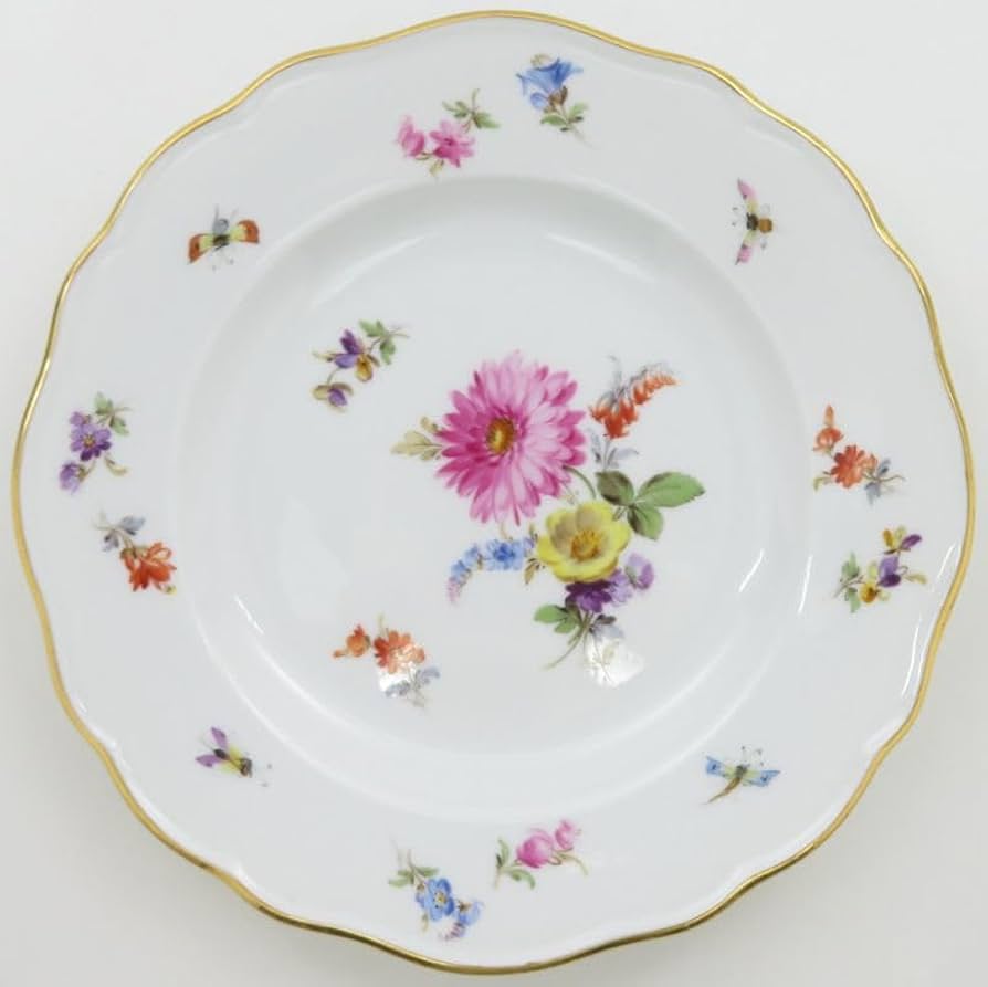 Amazon.co.jp: マイセン プレート□ベーシックフラワー ブーケ 五つ花