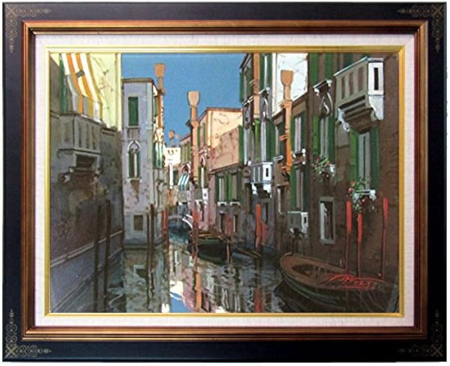 Amazon.co.jp: R.ROBERTI『VENEZIA（ベネチア）』油彩画 風景画 ベニス