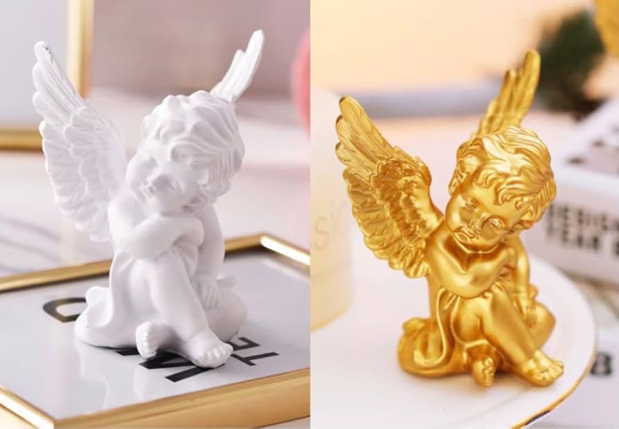 Amazon.co.jp: 金色 ゴールド オブジェ 天使 エンジェル インテリア