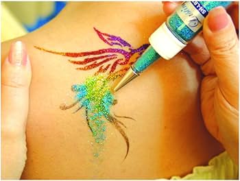 Amazon.co.jp: ボディジュエリー グリッター ミニサイズ 6色入