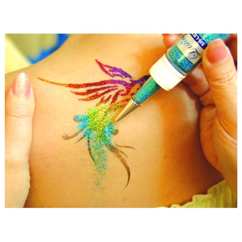 Amazon.co.jp: ボディジュエリー グリッター ミニサイズ 6色入