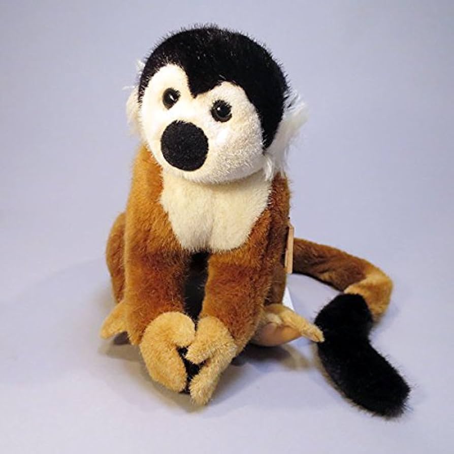 Amazon.co.jp: ケーセン さる リスザル リアルな動物ぬいぐるみ