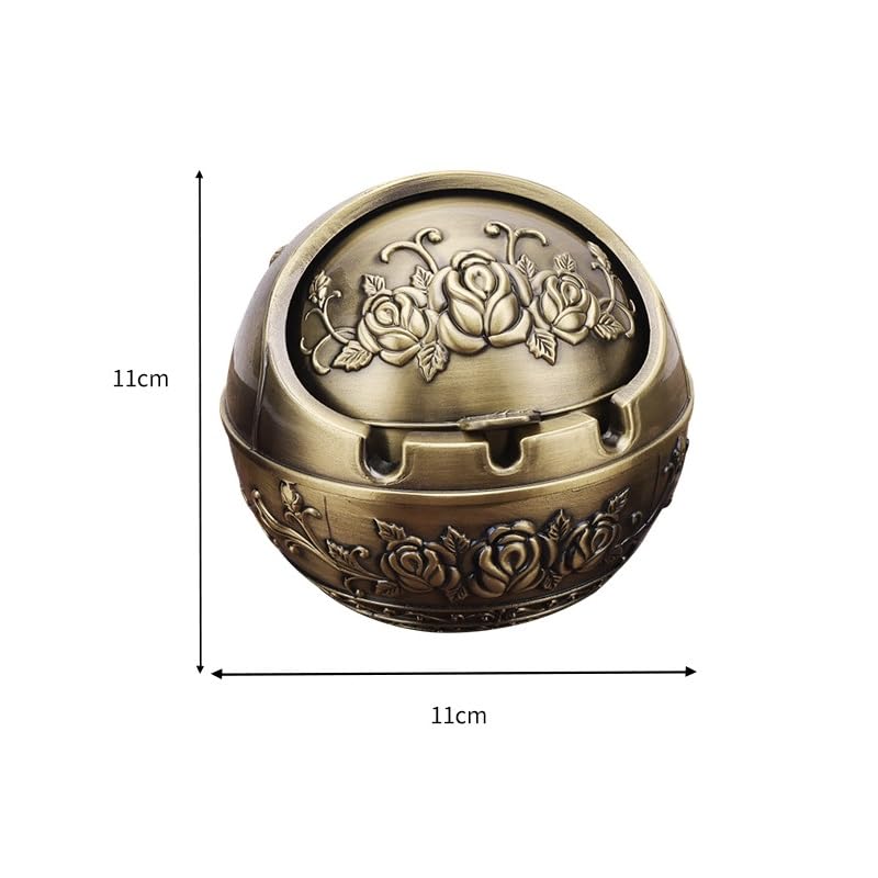 Amazon.co.jp: RNMGSY(売店) レトロ灰皿 レトロな灰皿、蓋付き、家庭用