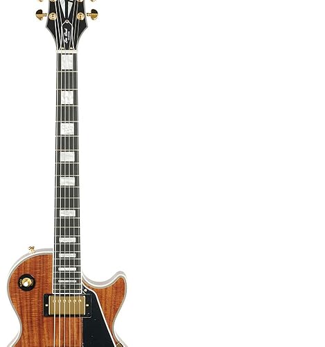 Amazon.com: Epiphone Les Paul Custom (Koa Natural) : Musical