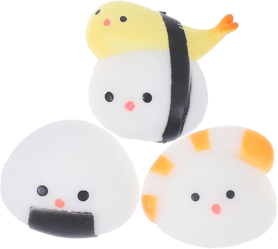 Amazon | 寿司 スクイーズ おもちゃ ストレス解消グッズ 3個セット