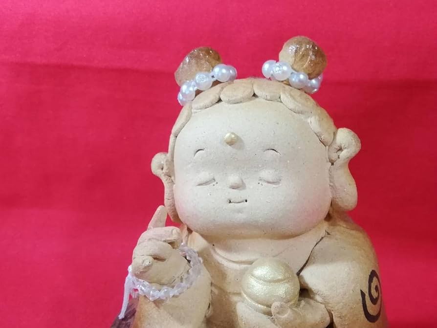 Amazon.co.jp: 地蔵 お地蔵さん 観音様 お守り 宝珠 陶器 : おもちゃ
